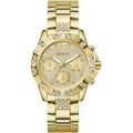 Guess Women's Watch - Quartz Champagne Dial Yellow Gold Bracelet Date-Day | GW0771L2