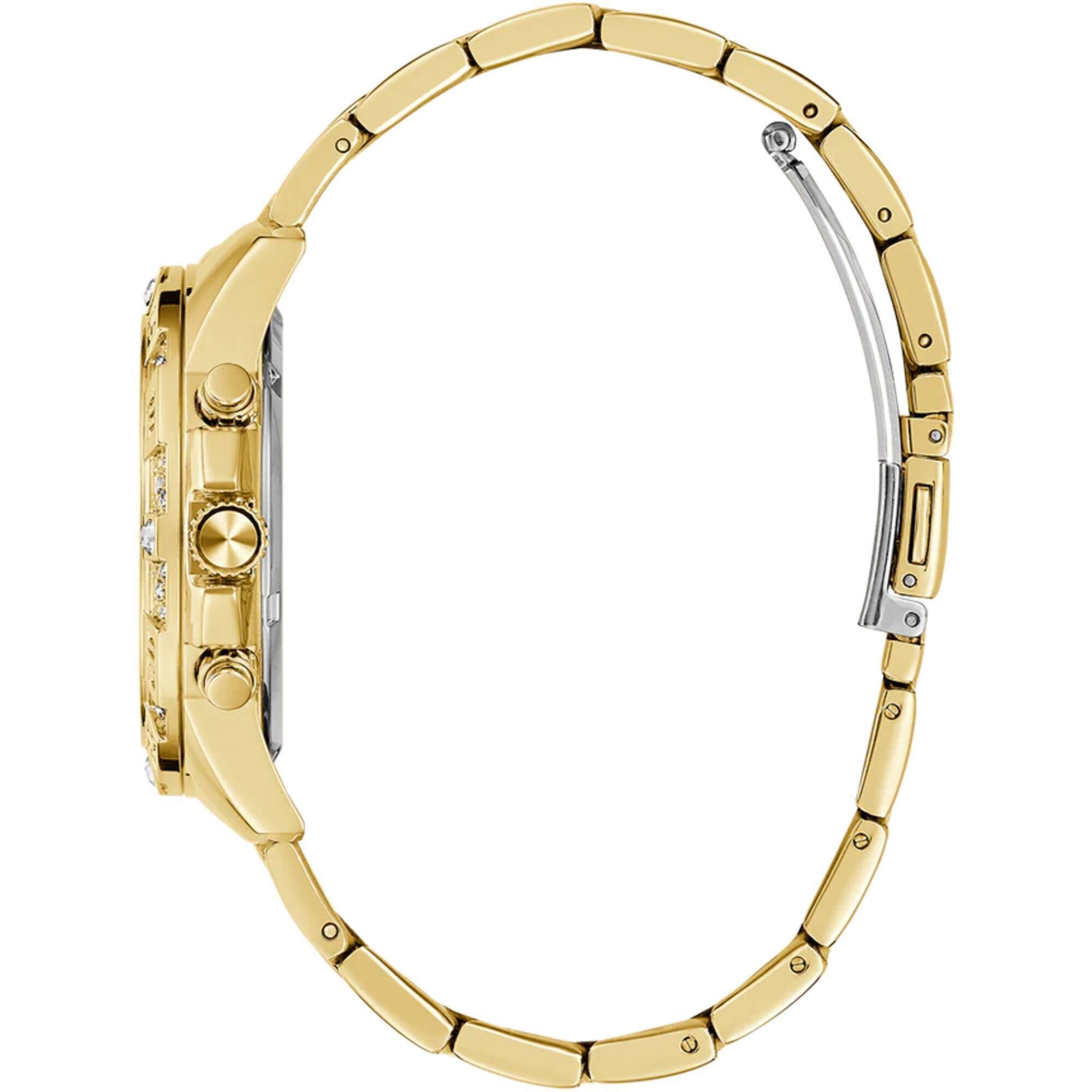 Guess Women's Watch - Quartz Champagne Dial Yellow Gold Bracelet Date-Day | GW0771L2