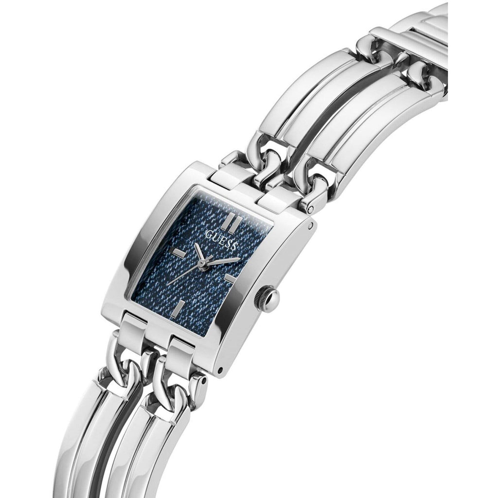 Guess Women's Watch - Mod ID Quartz Blue Dial Stainless Steel Bracelet | GW0807L1