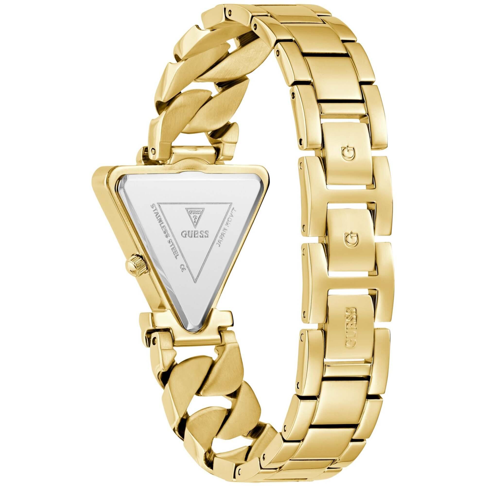 Guess Women's Watch - Fame Quartz Champagne Dial Yellow Gold Bracelet | GW0859L2