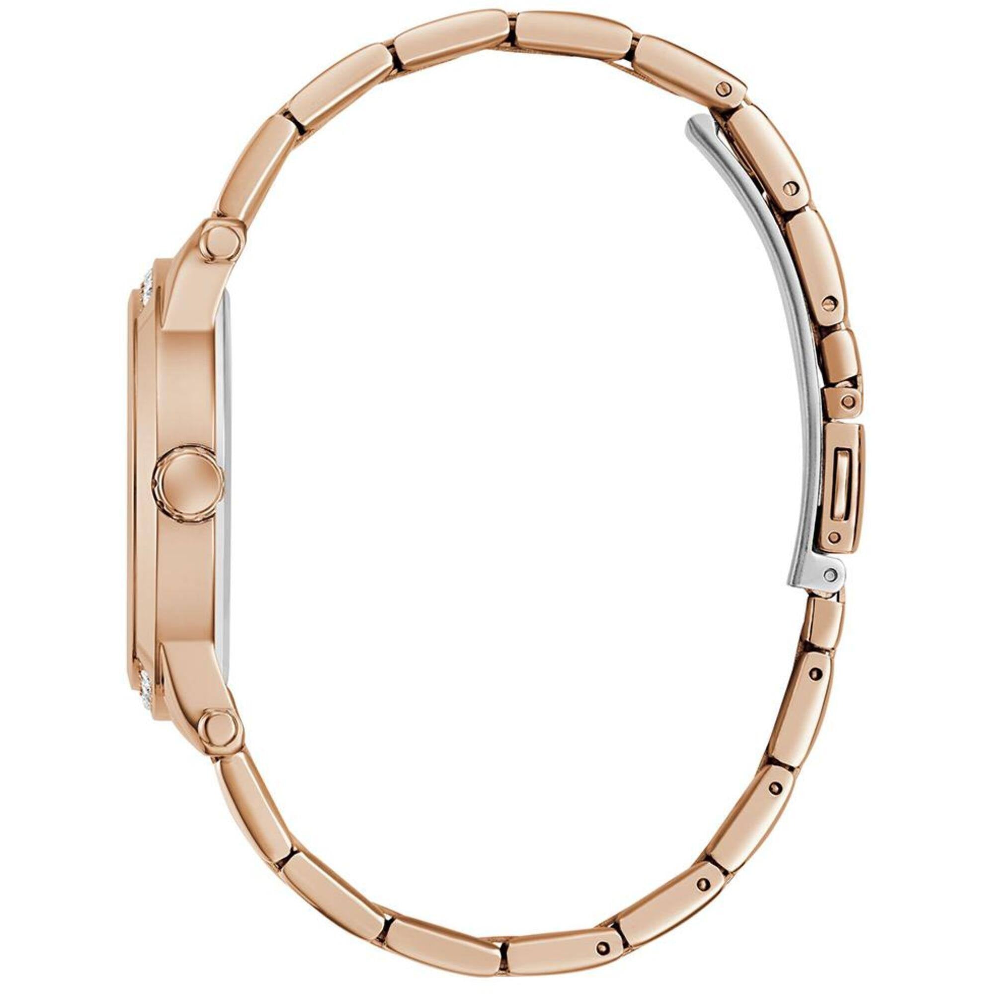 Guess Women's Watch - Annette Quartz Crystal Bezel Rose Gold Dial Bracelet | GW0861L3