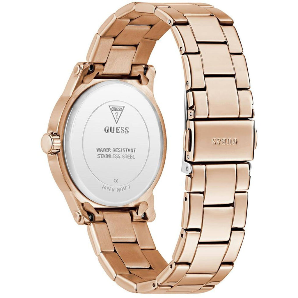 Guess Women's Watch - Annette Quartz Crystal Bezel Rose Gold Dial Bracelet | GW0861L3