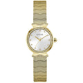Guess Women's Watch - Mermaid Quartz Stone Bezel White Dial Bracelet | GW0866L2