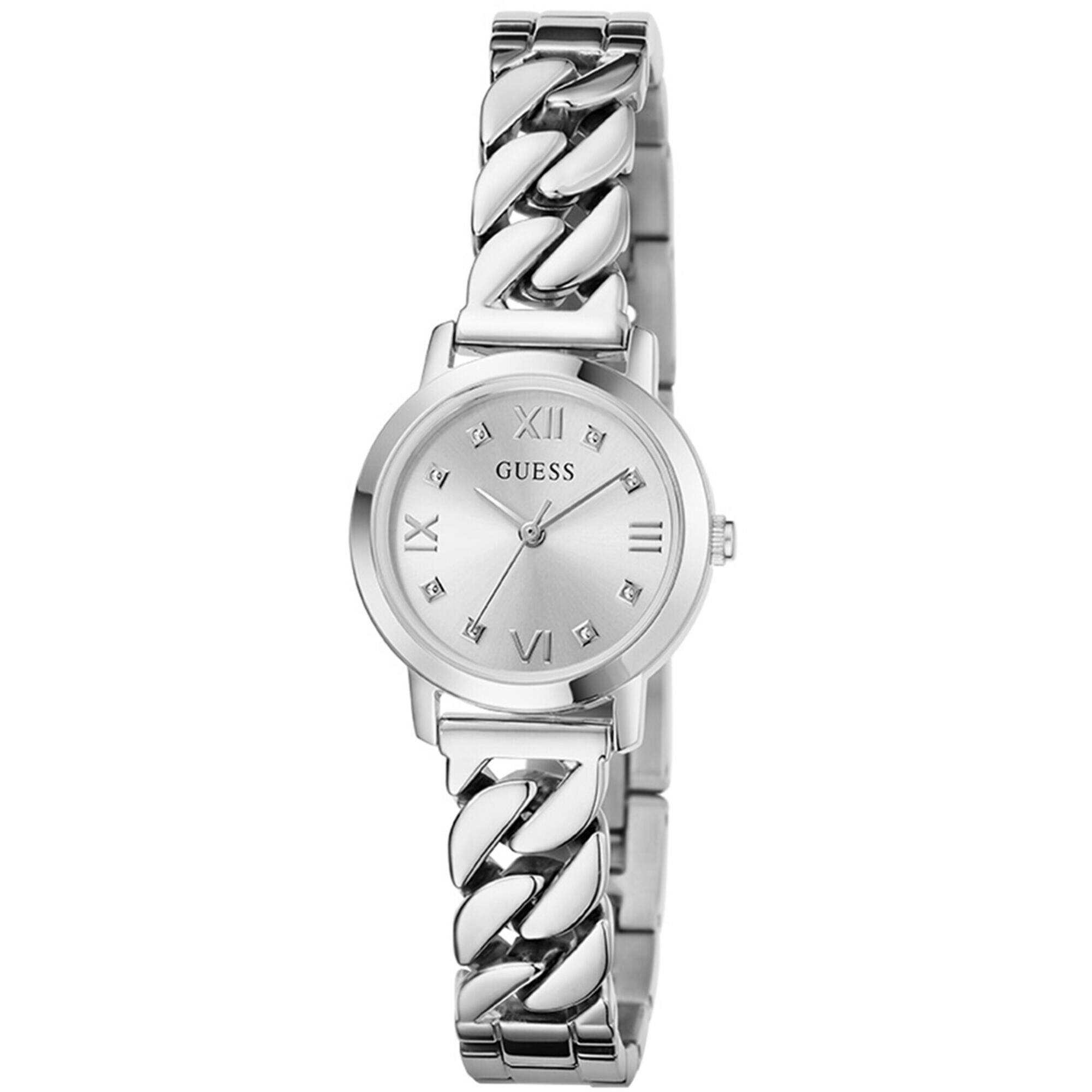 Guess Women's Watch - Chime Silver Tone Dial Stainless Steel Bracelet | GW0867L1