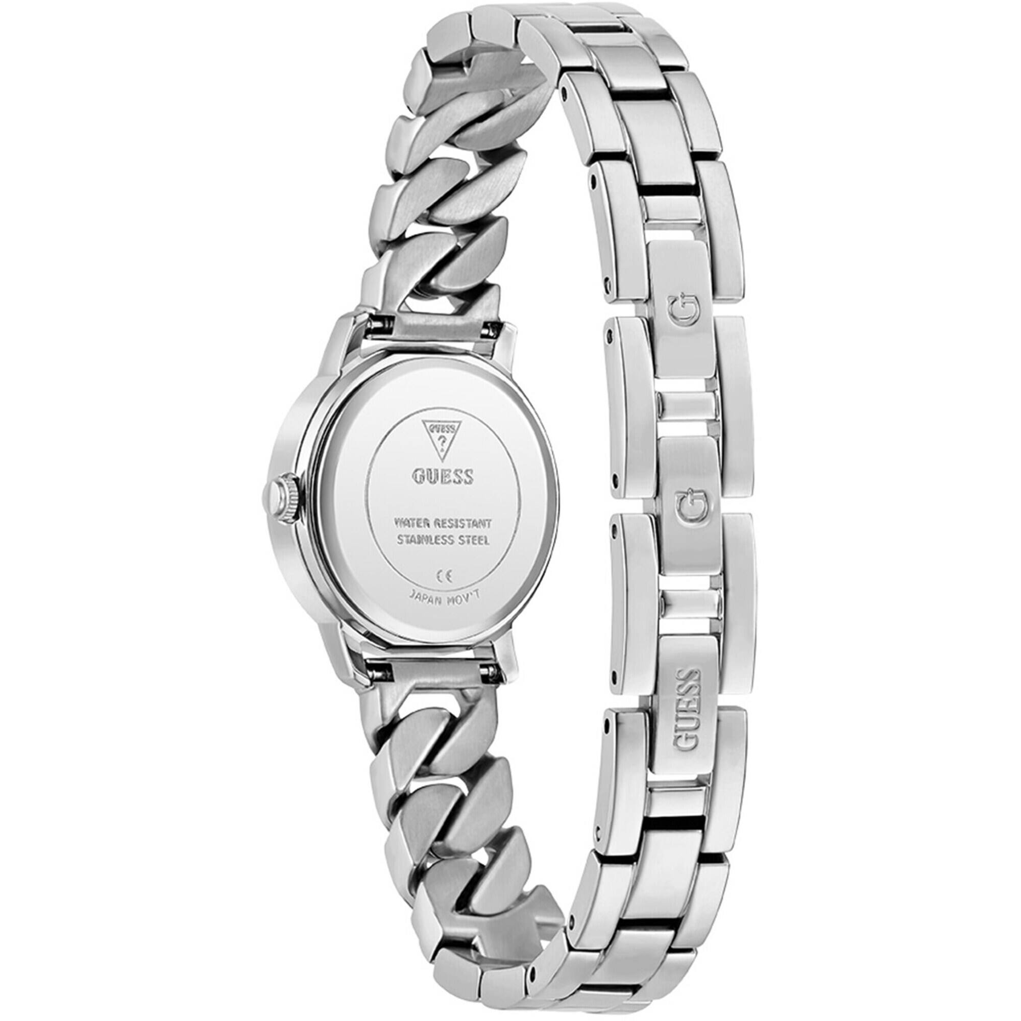 Guess Women's Watch - Chime Silver Tone Dial Stainless Steel Bracelet | GW0867L1