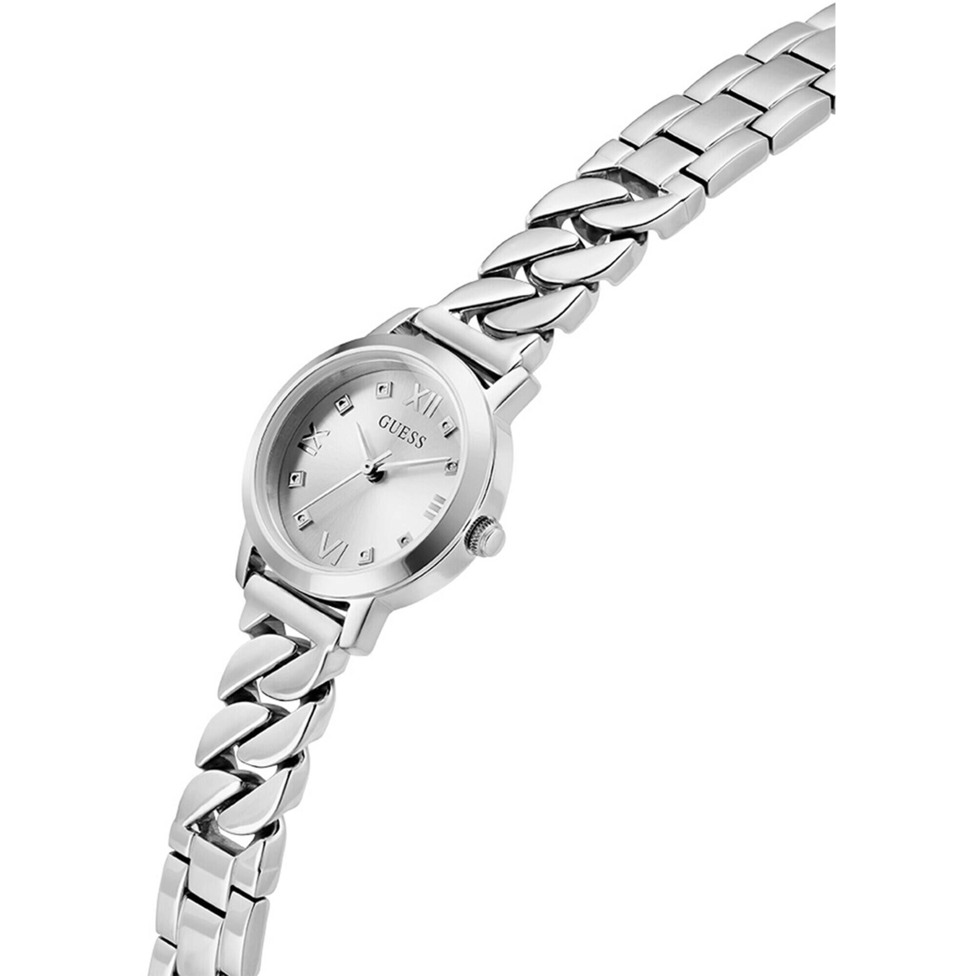 Guess Women's Watch - Chime Silver Tone Dial Stainless Steel Bracelet | GW0867L1