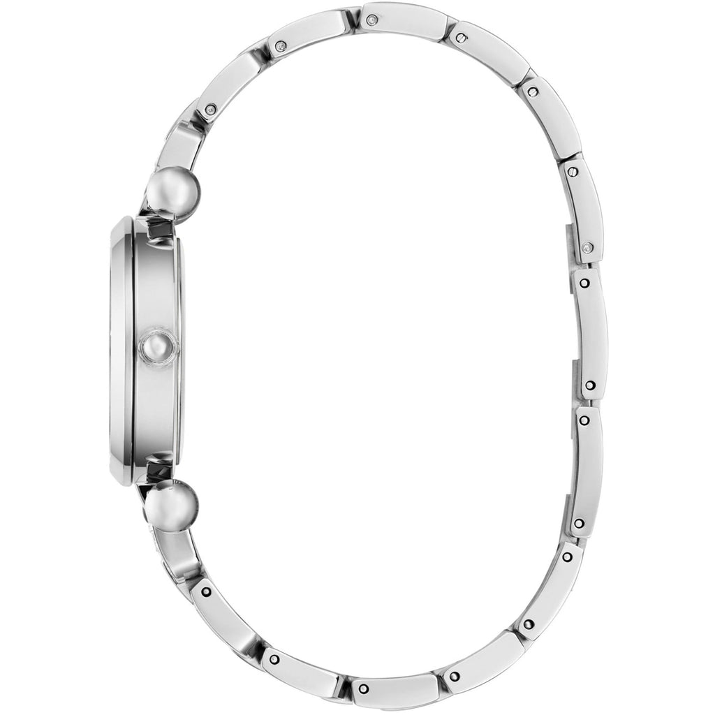 Guess Women's Watch - Ginger Crystal Bezel Silver Tone Dial Steel Bracelet | GW0869L3