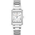 Guess Women's Watch - Bonnie Crystal Bezel White Dial Steel Bracelet | GW0874L1