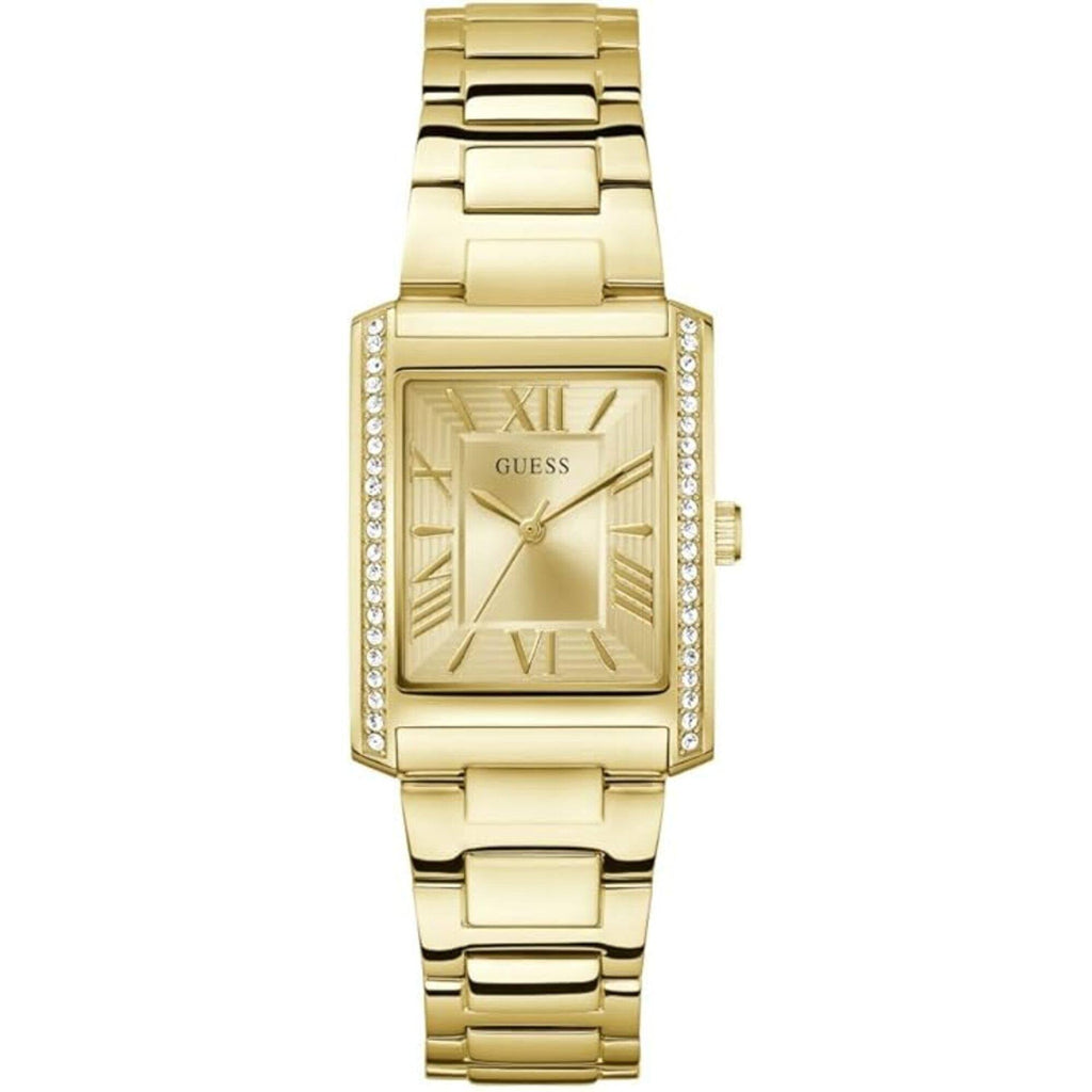 Guess Women's Watch - Bonnie Crystal Bezel Champagne Dial Yellow Gold Case | GW0874L4