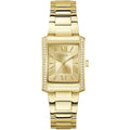 Guess Women's Watch - Bonnie Crystal Bezel Champagne Dial Yellow Gold Case | GW0874L4