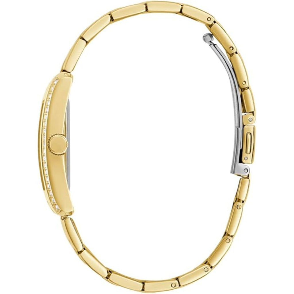Guess Women's Watch - Bonnie Crystal Bezel Champagne Dial Yellow Gold Case | GW0874L4