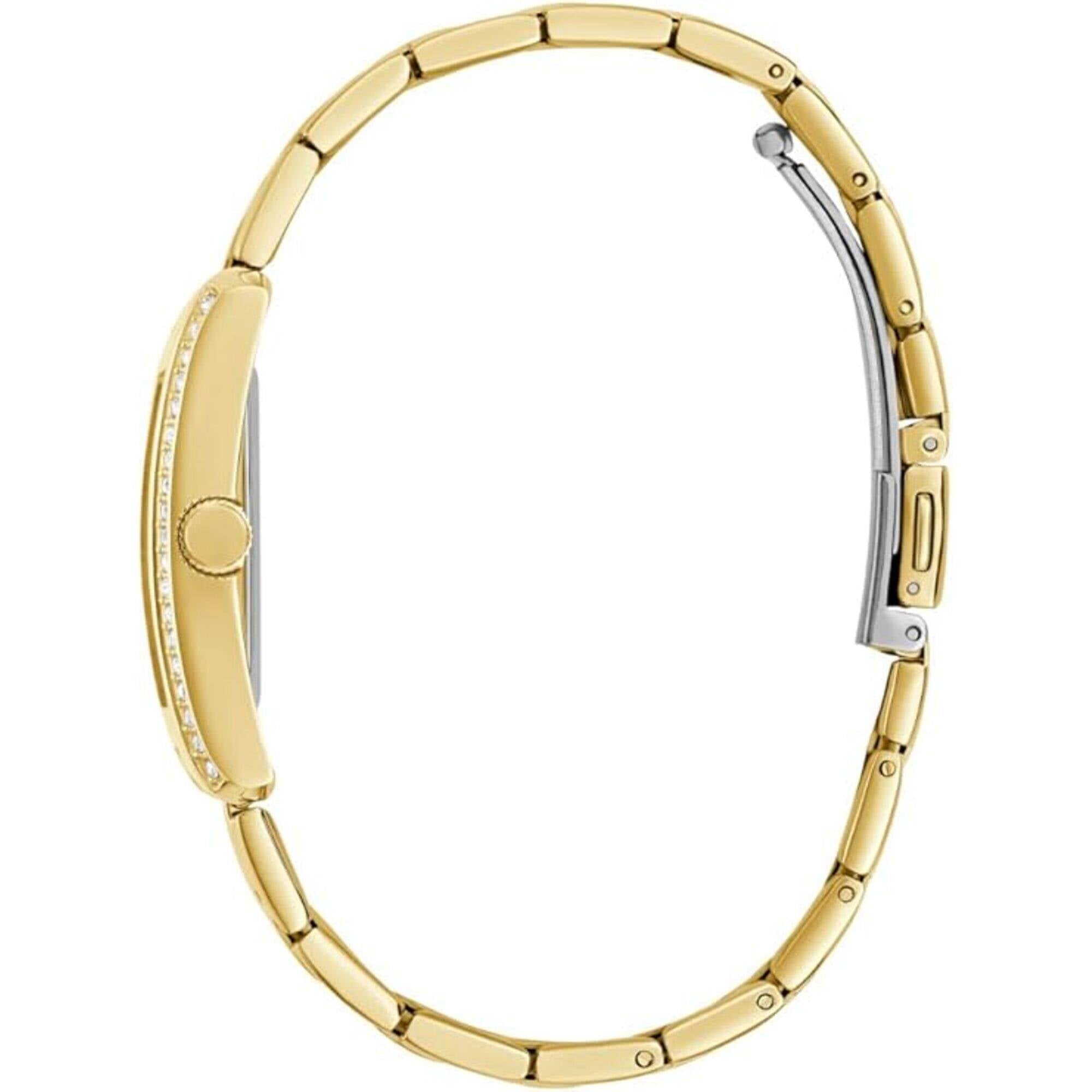 Guess Women's Watch - Bonnie Crystal Bezel Champagne Dial Yellow Gold Case | GW0874L4