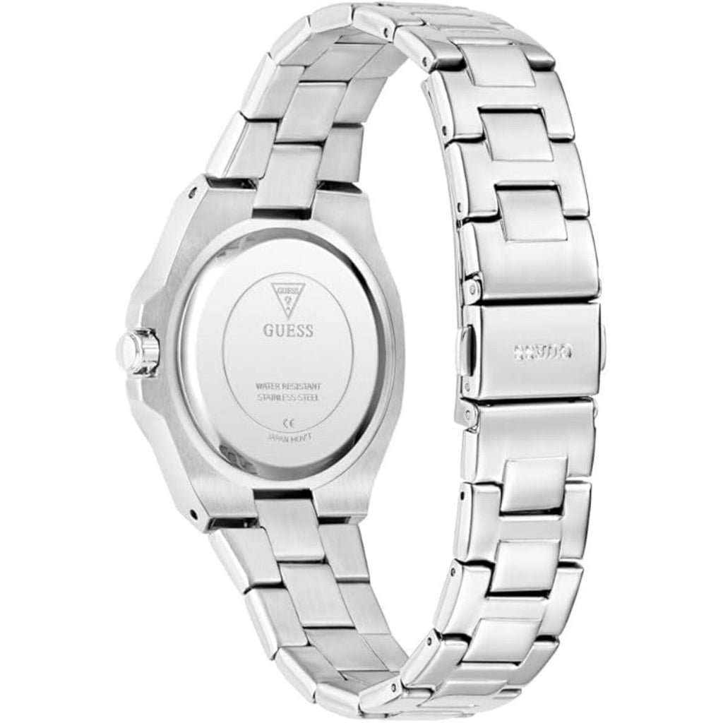 Guess Women's Watch - Contessa Crystal Bezel Silver Tone Dial Bracelet | GW0877L1