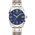 Guess Women's Watch - Elliot Blue Dial TT Silver Tone, Rose Gold Bracelet | GW0893G2
