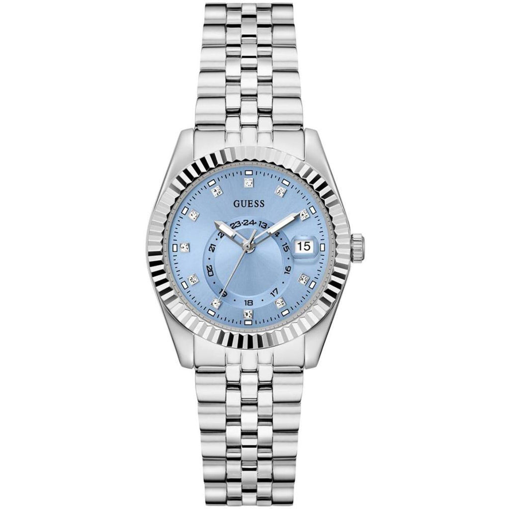 Guess Women's Watch - Jada Ice Blue Dial Stainless Steel Bracelet Crystal | GW0936L1