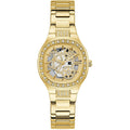 Guess Women's Watch - Electra Quartz Crystal Bezel Yellow Gold Bracelet | GW0941L2