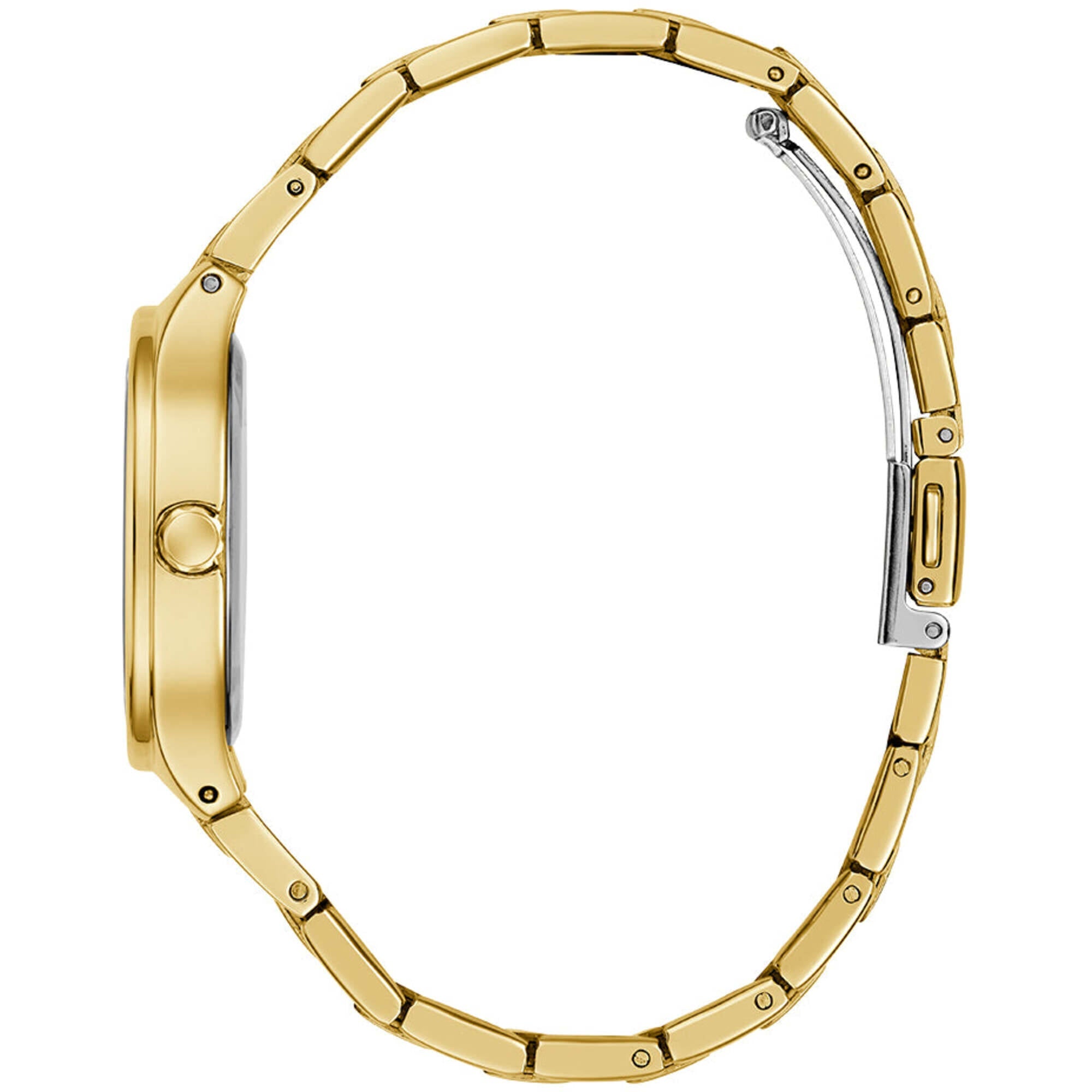 Guess Women's Watch - Electra Quartz Crystal Bezel Yellow Gold Bracelet | GW0941L2