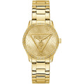 Guess Women's Watch - Quartz Gold Tone Dial Stainless Steel Bracelet  | GW0987L2