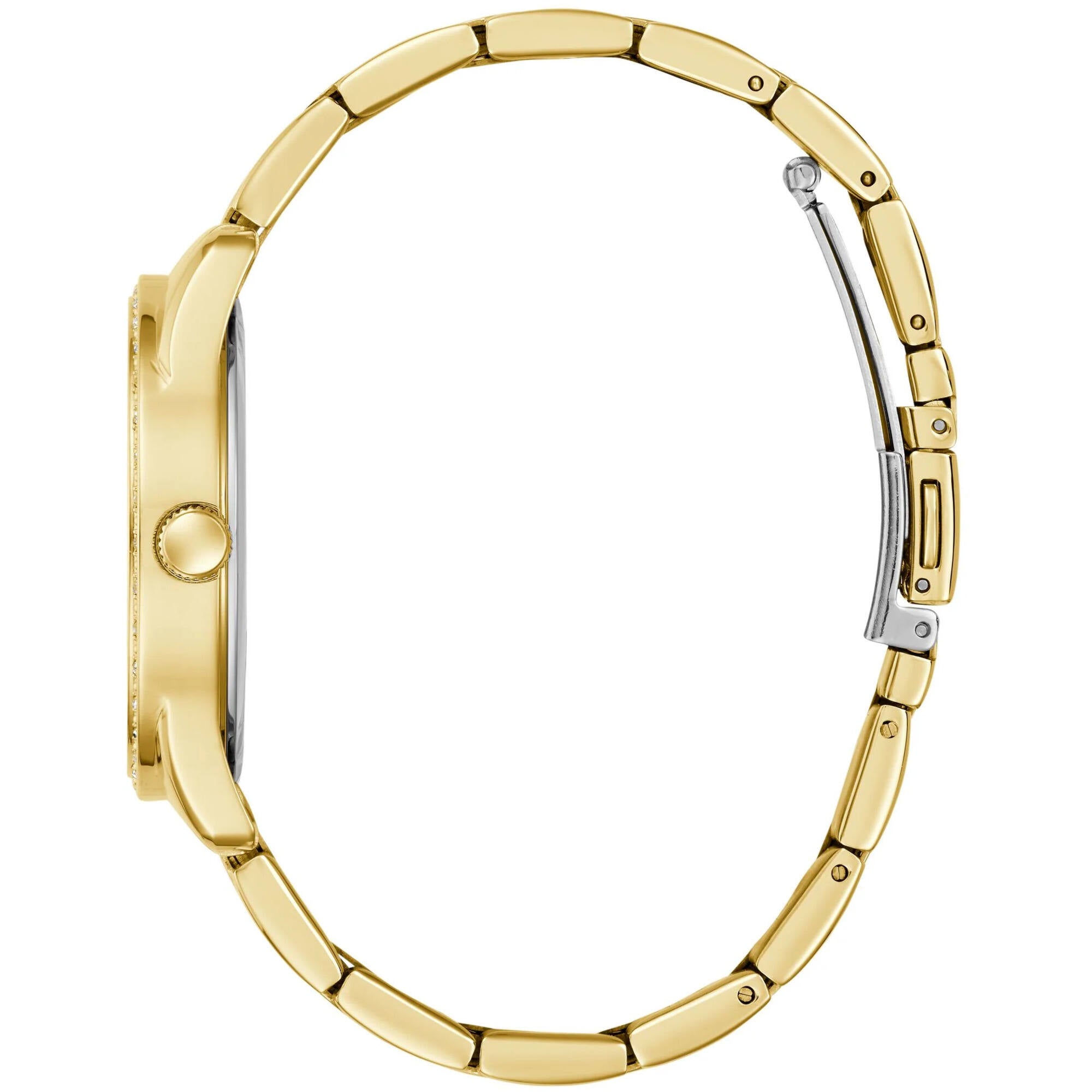 Guess Women's Watch - Quartz Gold Tone Dial Stainless Steel Bracelet  | GW0987L2