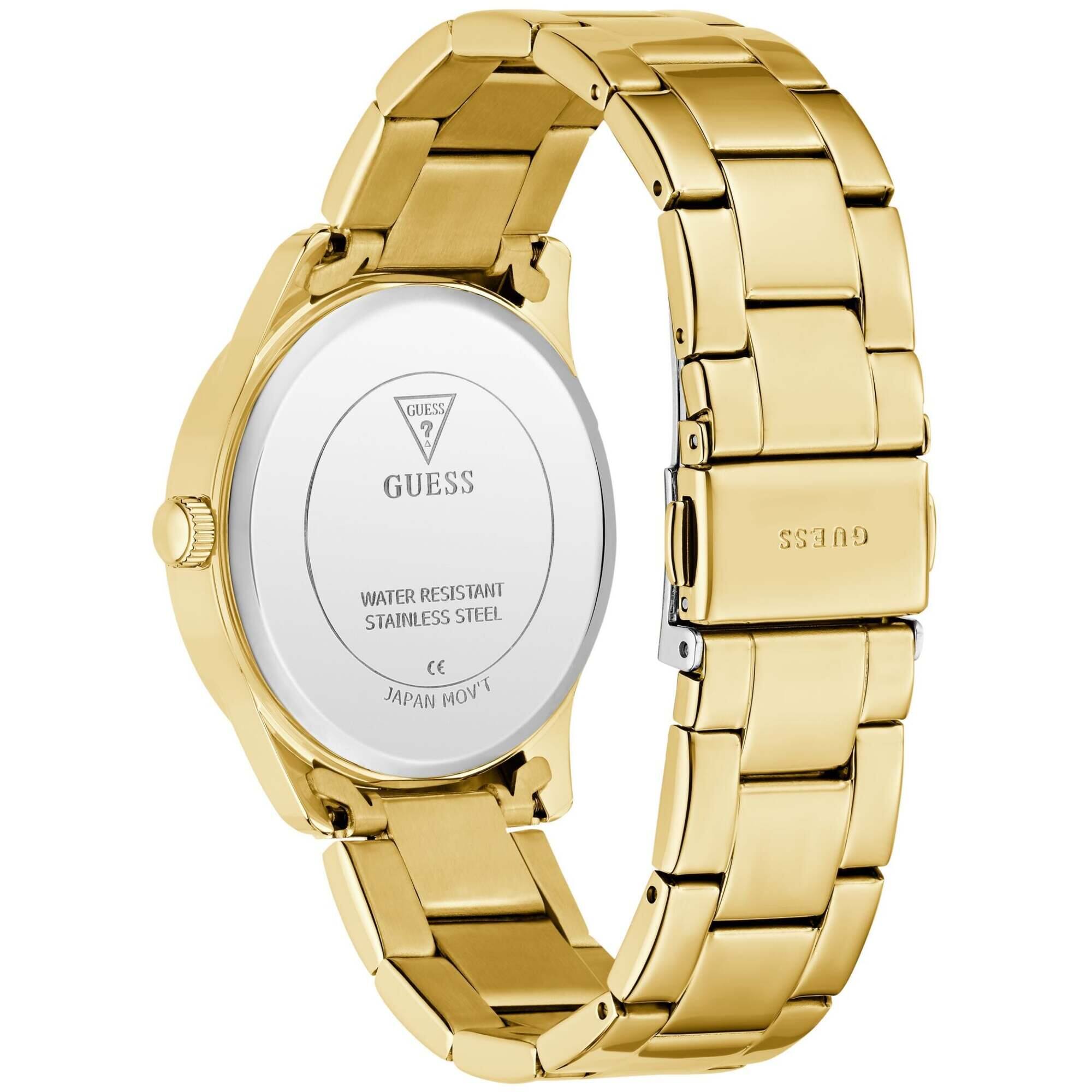 Guess Women's Watch - Quartz Gold Tone Dial Stainless Steel Bracelet  | GW0987L2
