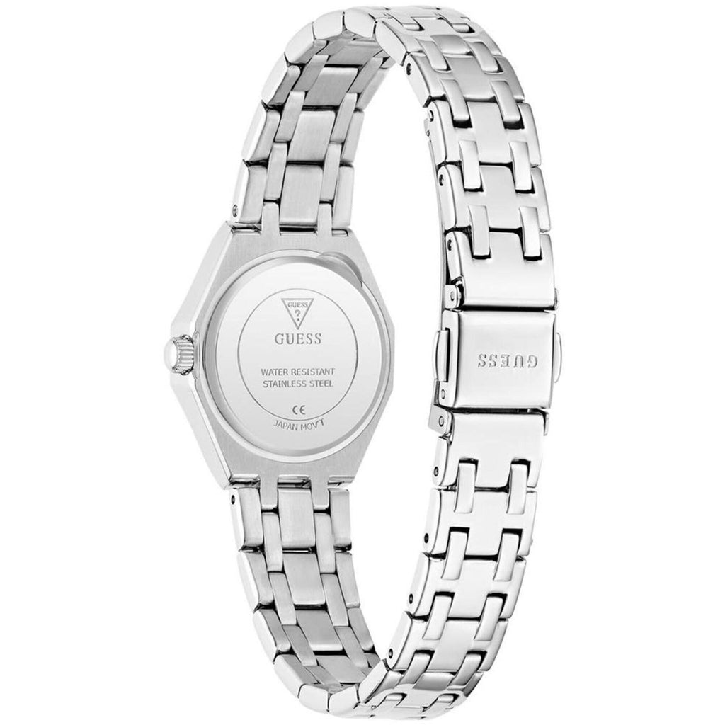Guess Women's Watch - Quartz Ice Blue Dial Silver Tone Steel Bracelet | GW1010L1