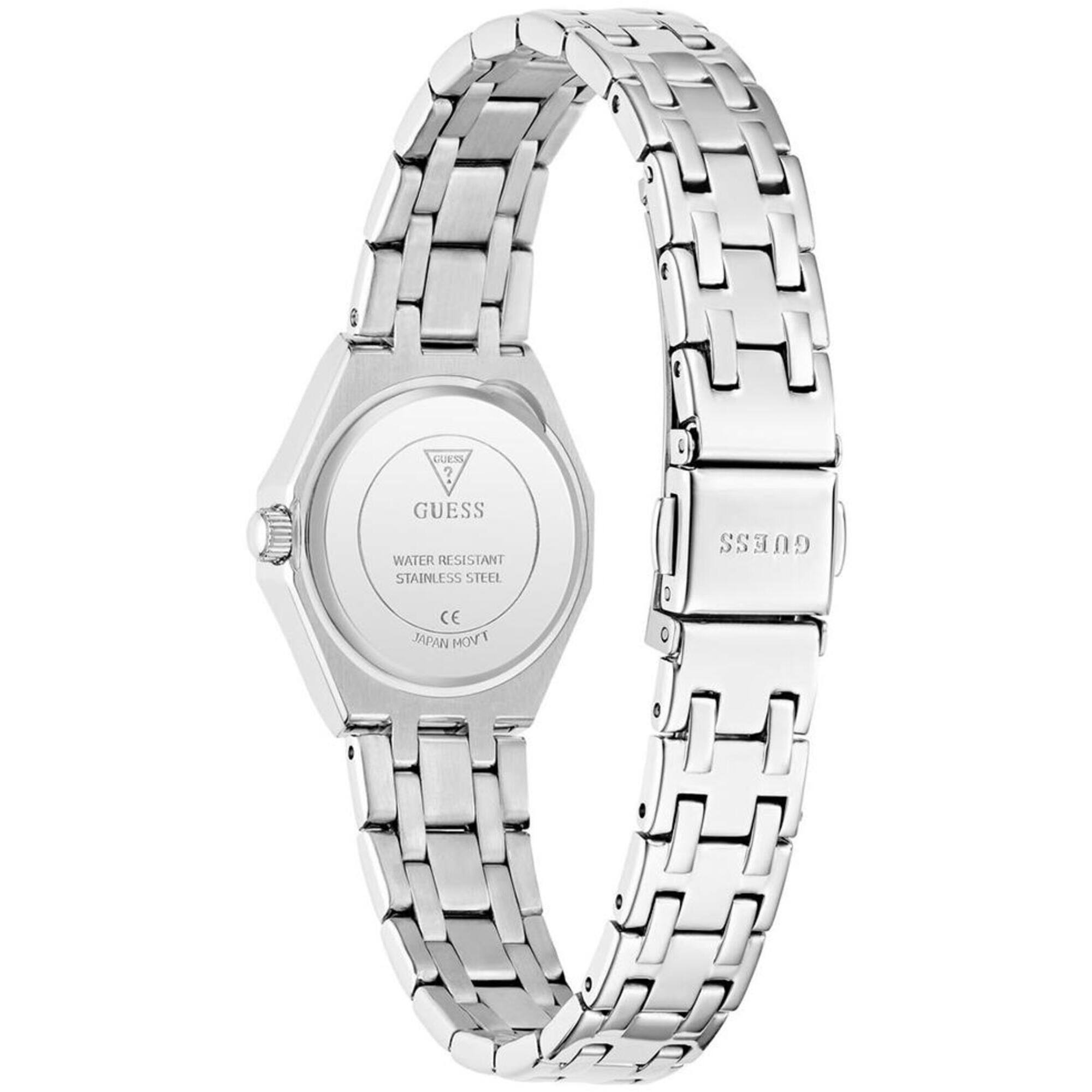 Guess Women's Watch - Quartz Ice Blue Dial Silver Tone Steel Bracelet | GW1010L1