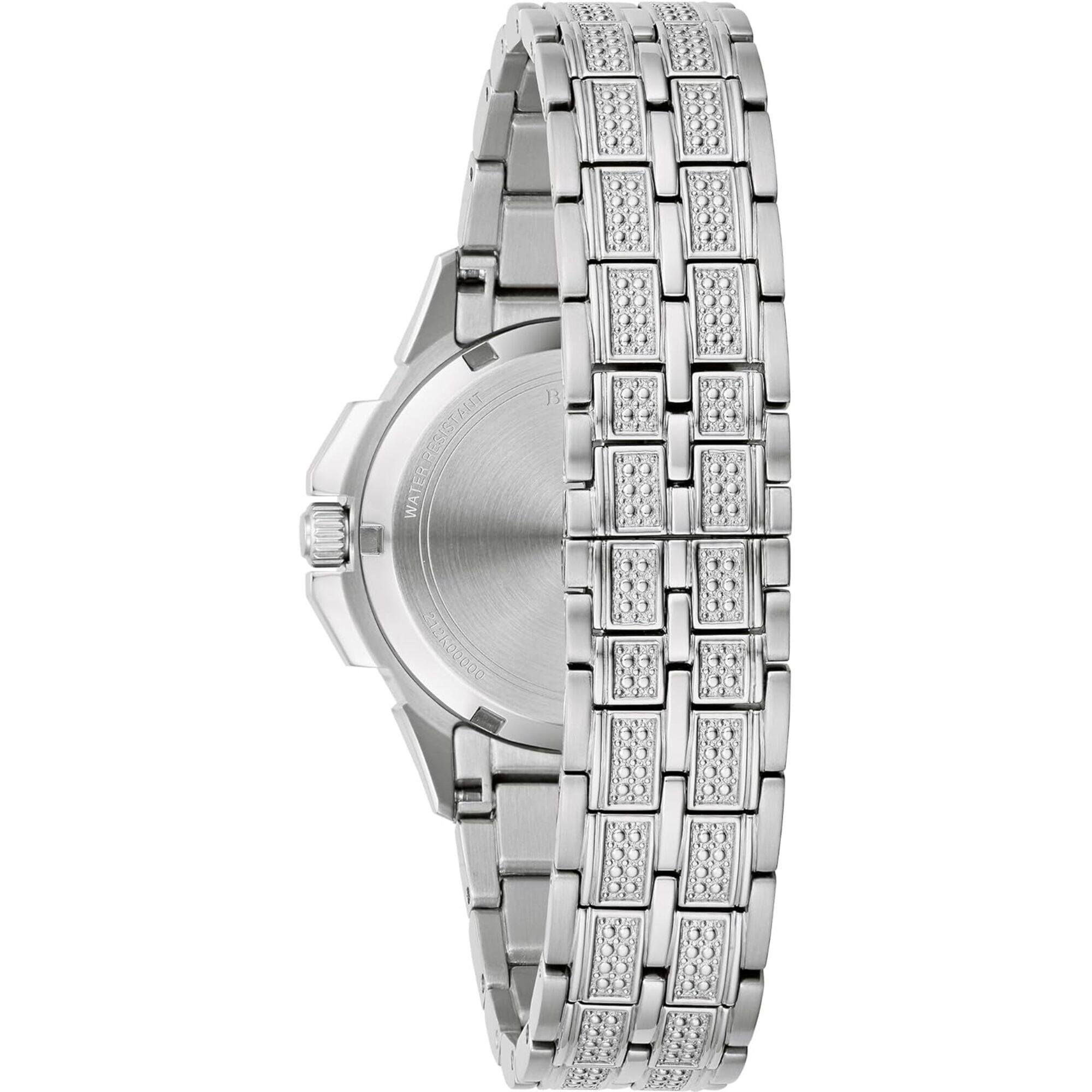 Bulova Women's Watch Octava Silver Tone Steel and Crystal Bracelet | 96L305