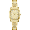 Bulova Women's Watch - Diamond Champagne Dial Yellow Gold Bracelet | 97P160