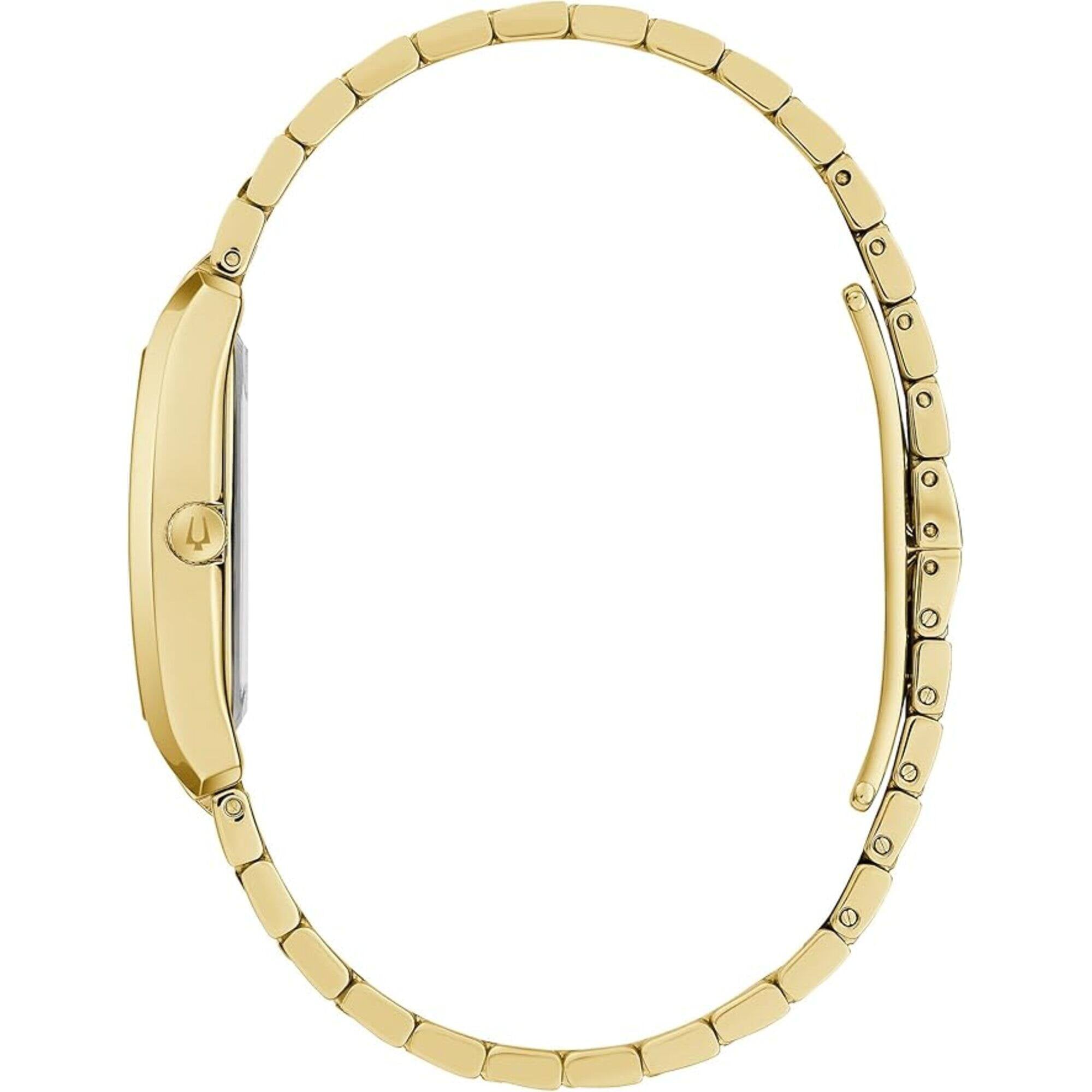 Bulova Women's Watch - Diamond Champagne Dial Yellow Gold Bracelet | 97P160