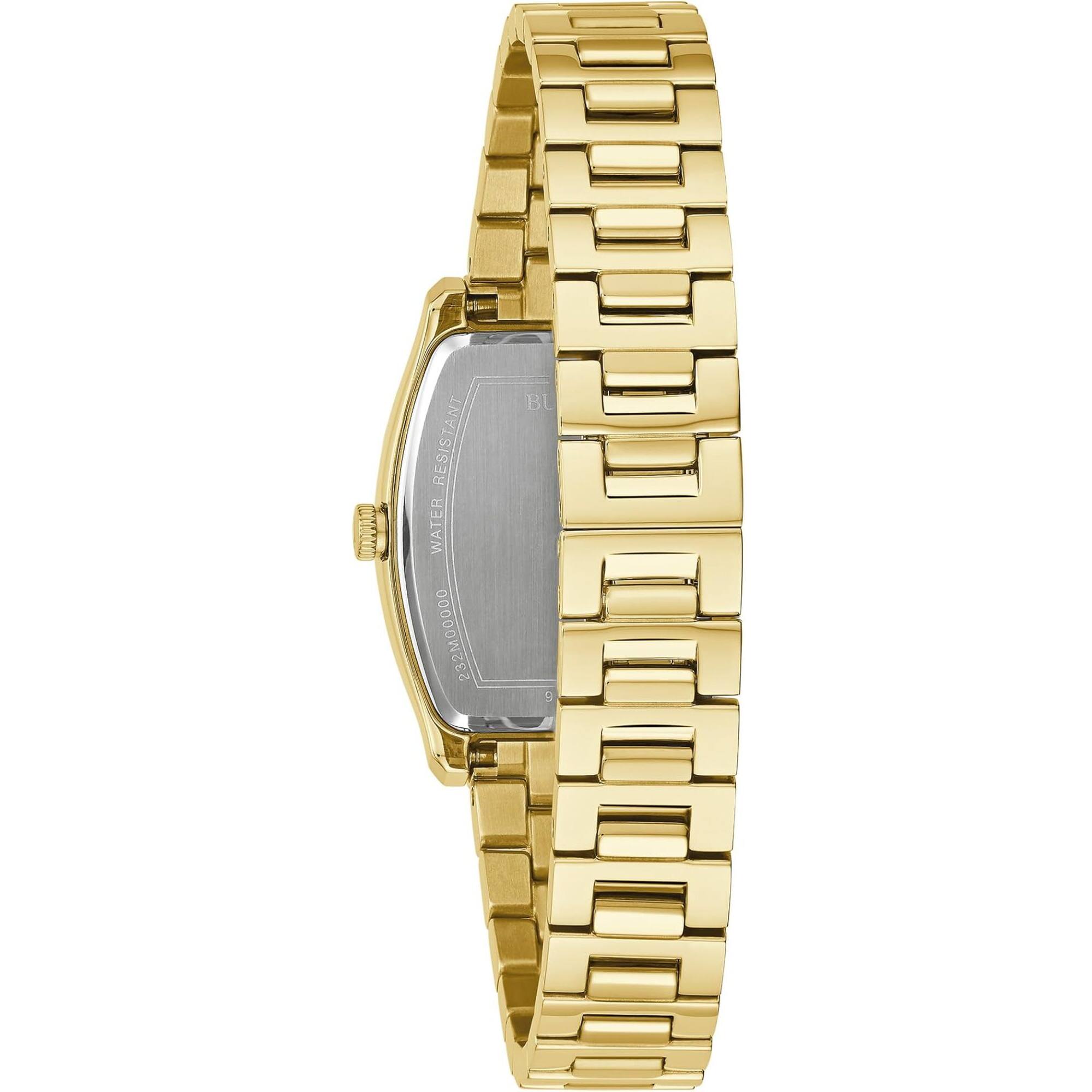 Bulova Women's Watch - Diamond Champagne Dial Yellow Gold Bracelet | 97P160