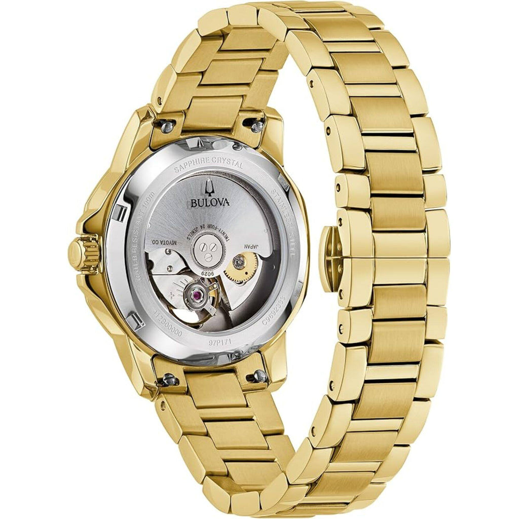 Bulova Women's Watch - Marine Star Diamond Black Mother of Pearl Dial | 97P171