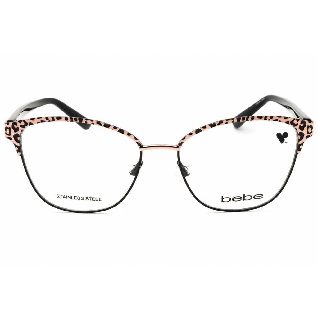 Bebe Women's Eyeglasses - Rose Gold Animal Metal Cat Eye Full Rim Frame | BB5202 770