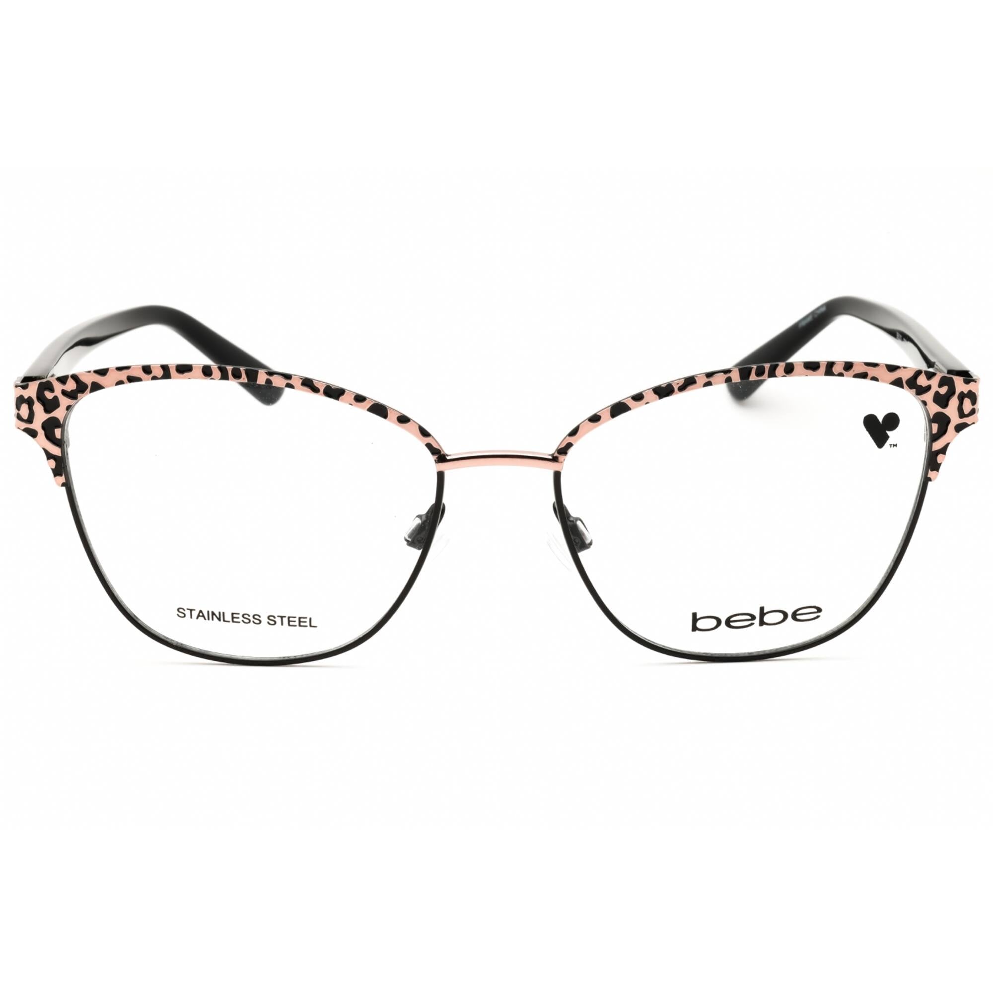 Bebe Women's Eyeglasses - Rose Gold Animal Metal Cat Eye Full Rim Frame | BB5202 770