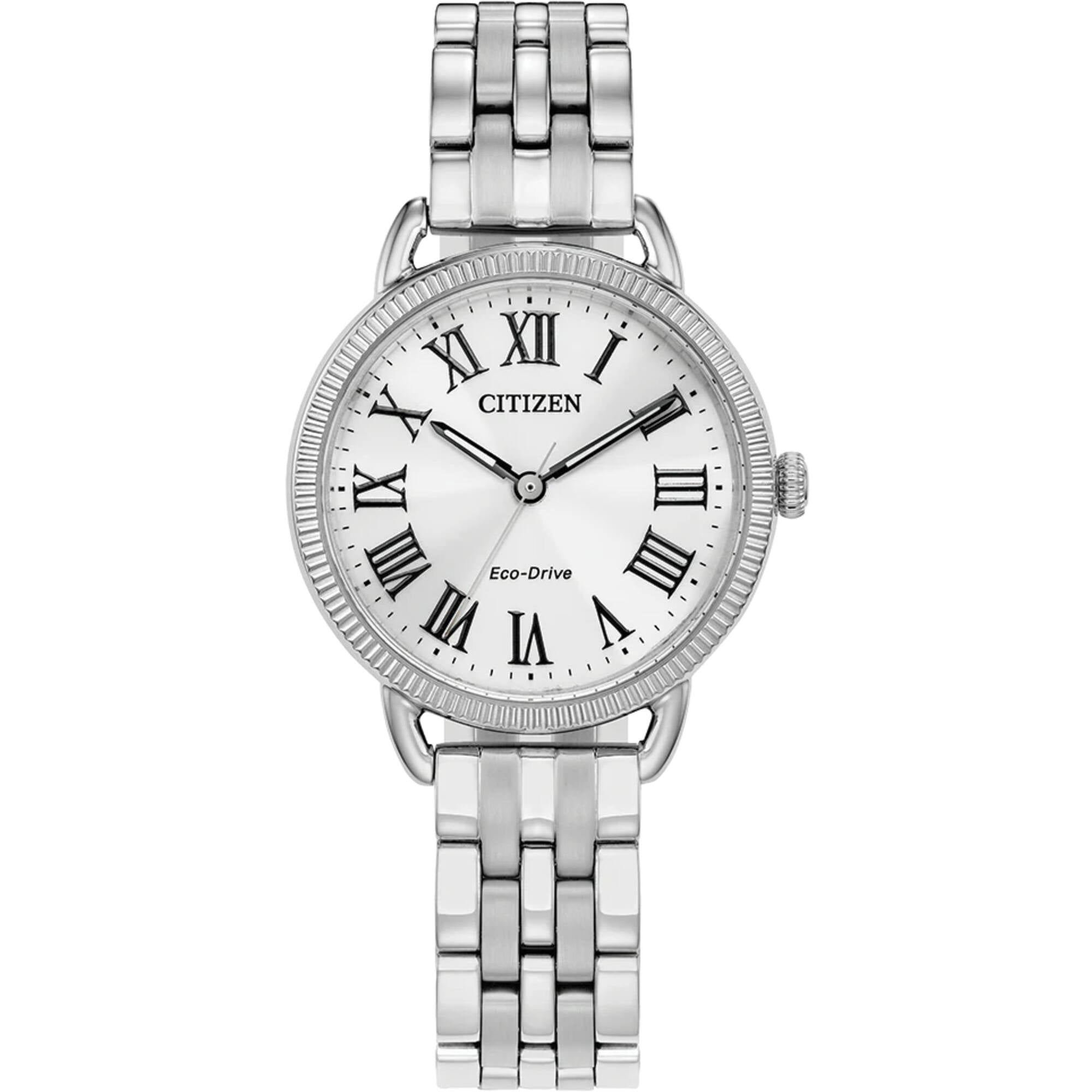Citizen Women's Watch - Eco-Drive Silver Dial Stainless Steel Bracelet | EM1050-56A