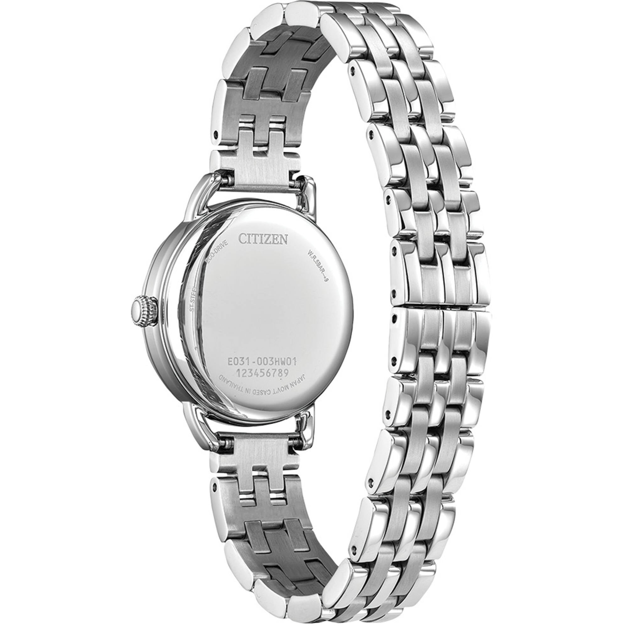 Citizen Women's Watch - Eco-Drive Silver Dial Stainless Steel Bracelet | EM1050-56A