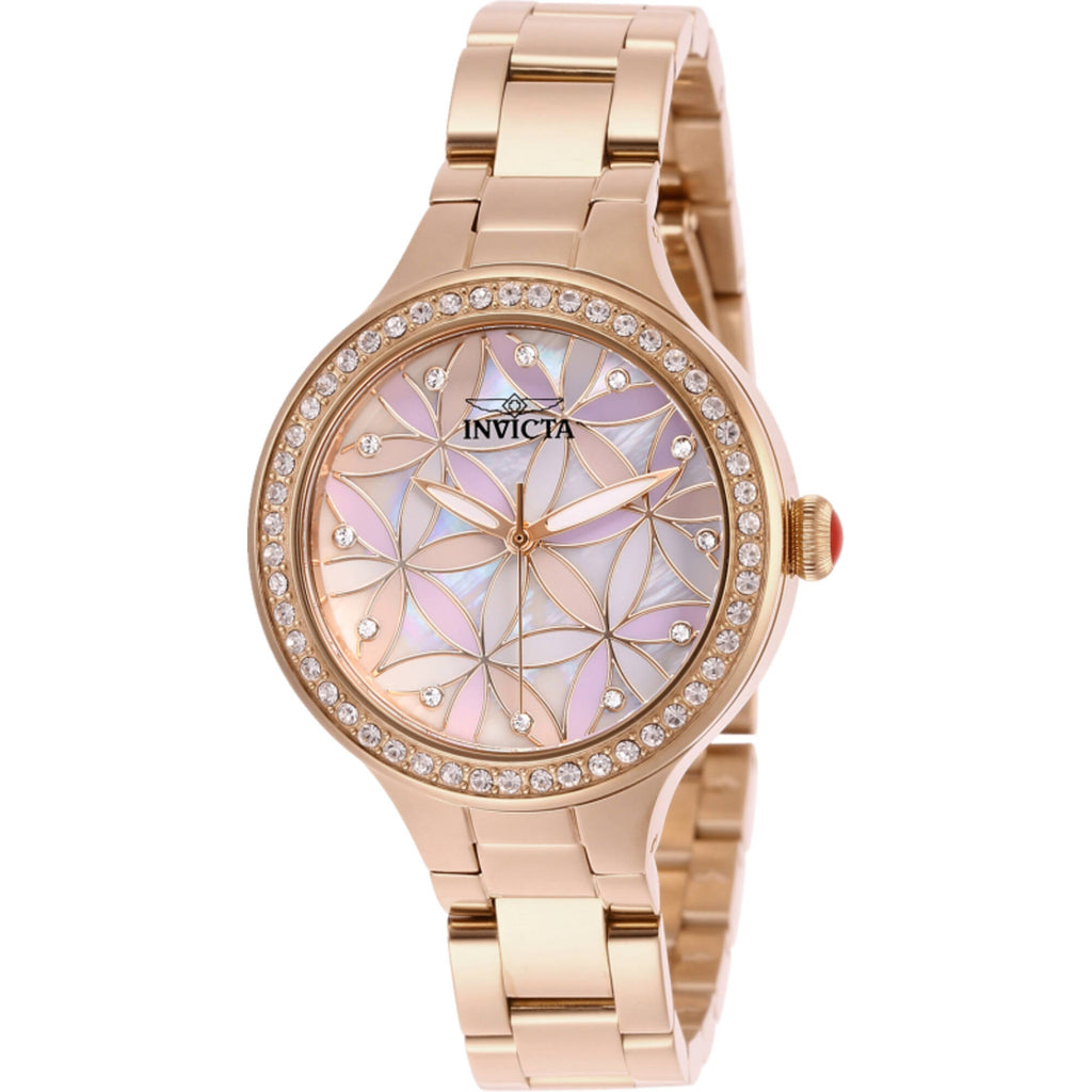 Invicta Women's Watch - Wildflower Grey, Pink and Purple Dial Steel Bracelet | 28824