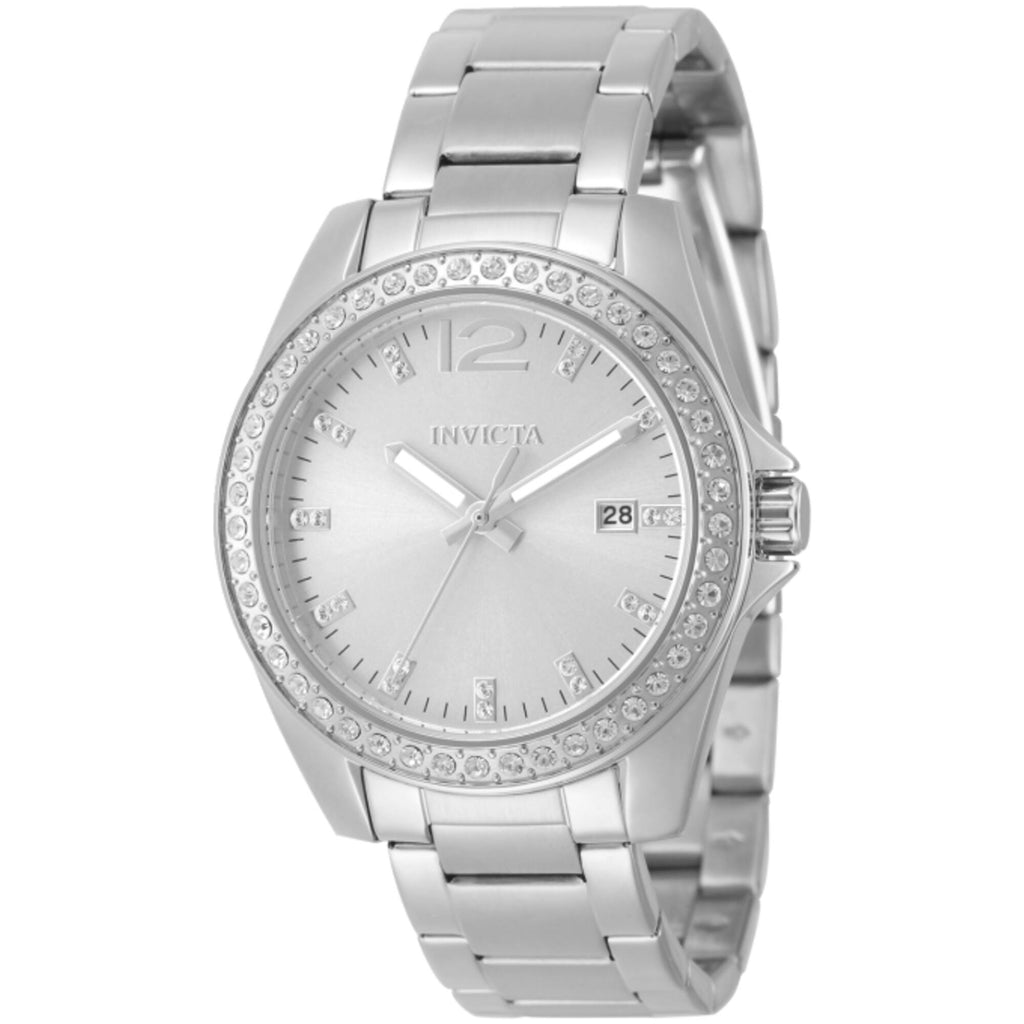Invicta Women's Watch - Angel Quartz Silver Tone Dial Stainless Steel Bracelet | 49846