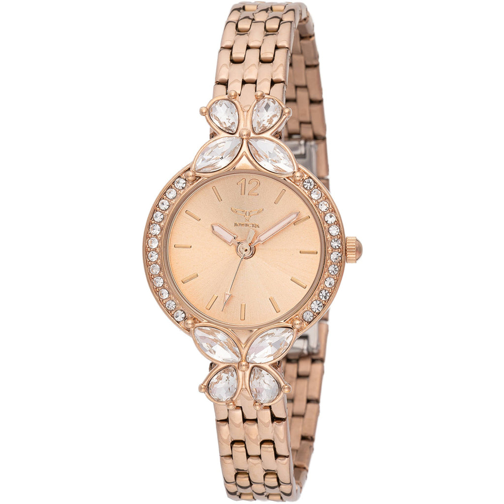 Invicta Women's Watch - Wildflower Rose Gold Tone Copper Dial Bracelet | 69108
