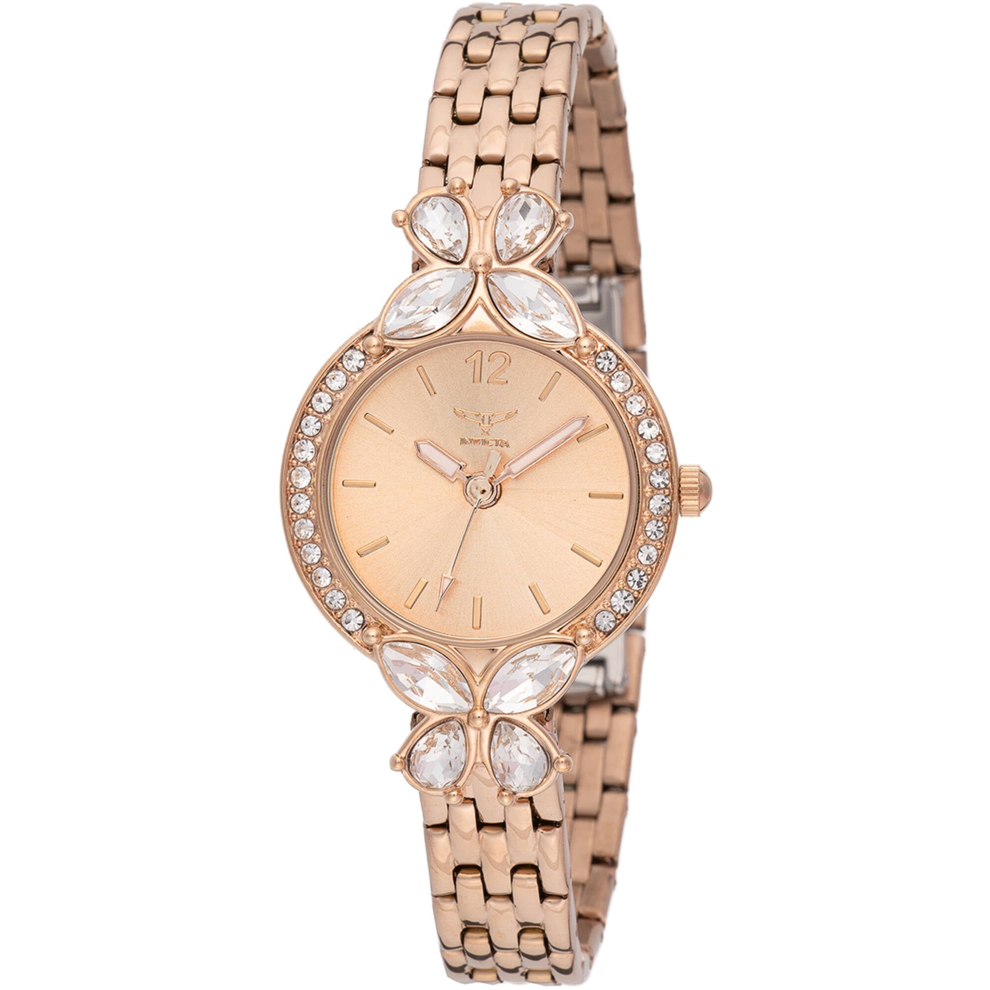 Invicta Women's Watch - Wildflower Rose Gold Tone Copper Dial Bracelet | 69108