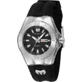 Technomarine Women's Watch - Cruise Monogram Black Dial Silicone Strap | TM-122015