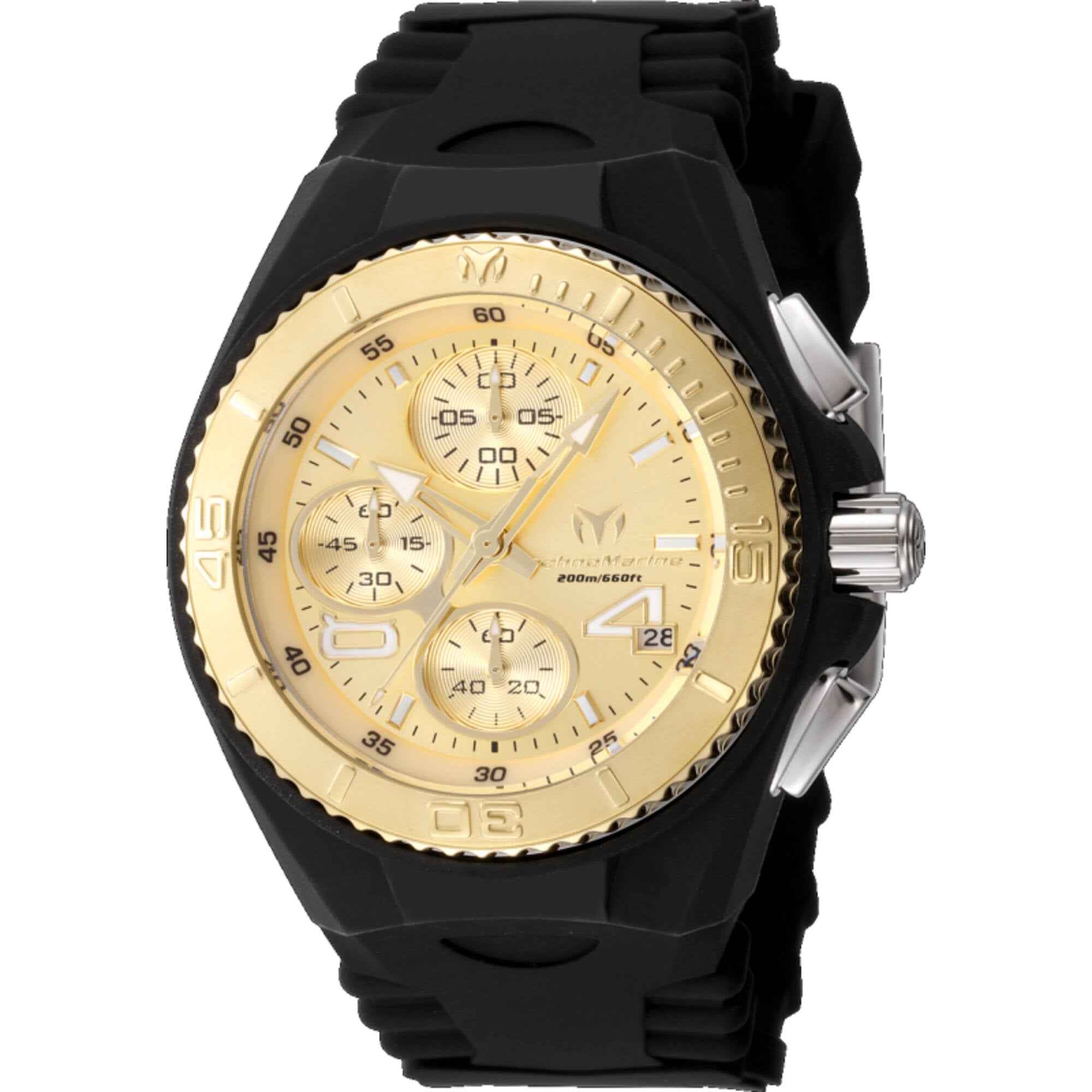 Technomarine Women's Watch - Cruise JellyFish Chrono Gold Dial Strap | TM-125001