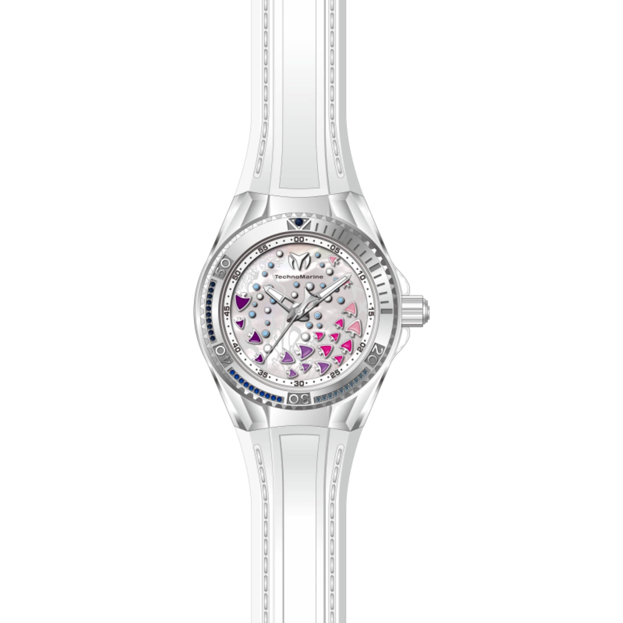Technomarine Women's Watch - Cruise Dream Purple, Pink, White Mop Dial | TM-125003