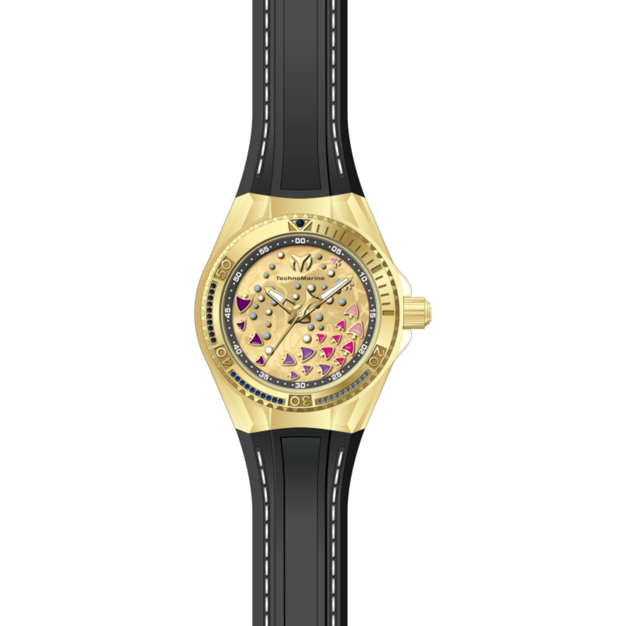Technomarine Women's Watch - Cruise Dream Purple, Pink and Gold Mop Dial | TM-125004