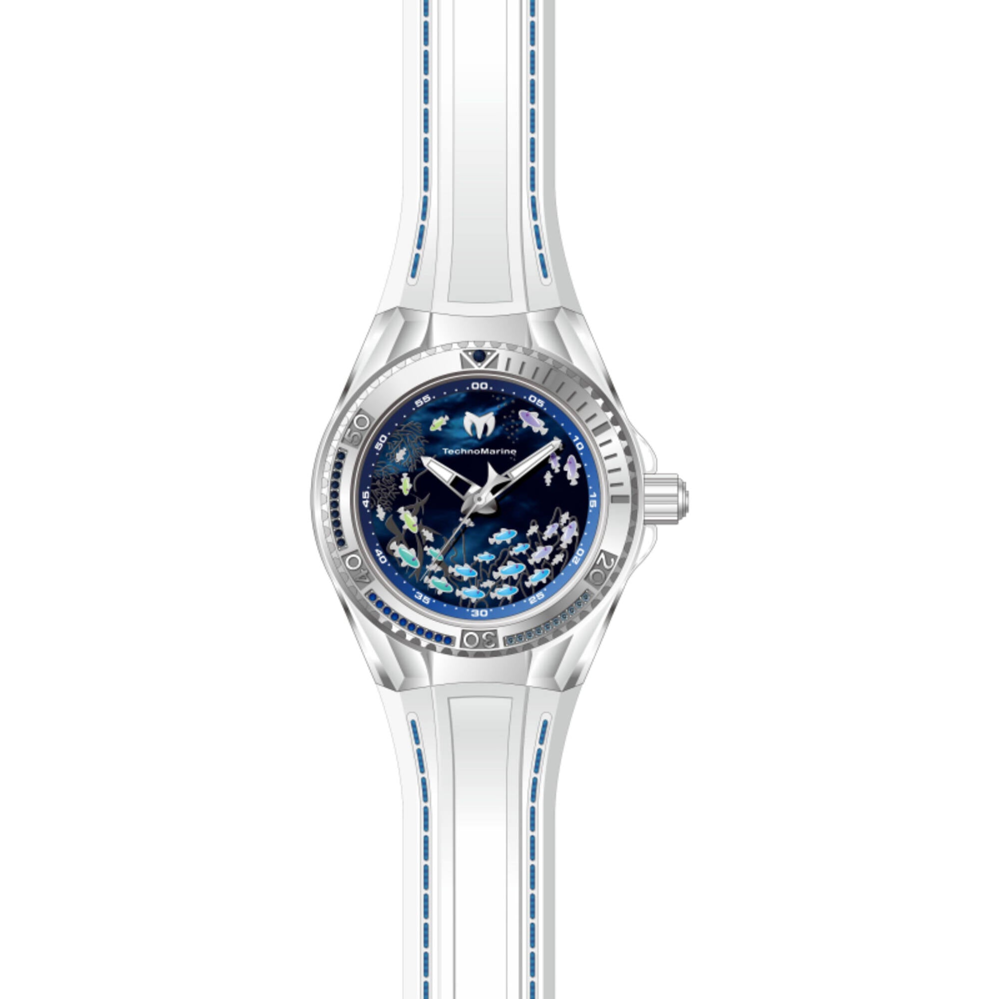 Technomarine Women's Watch - Cruise Dream Blue Mother of Pearl Dial Strap | TM-125007