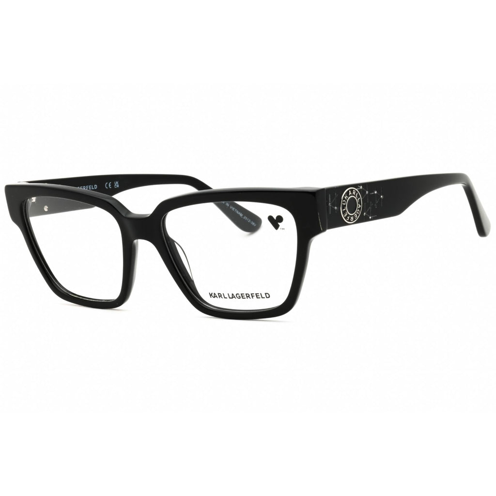 KARL LAGERFELD Women's Eyeglasses - Black Acetate Rectangular Frame | KL6112RN 001