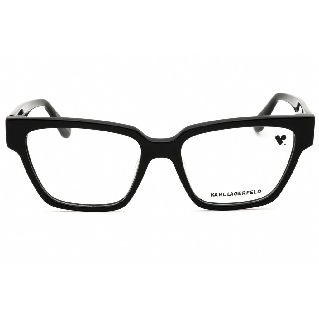 KARL LAGERFELD Women's Eyeglasses - Black Acetate Rectangular Frame | KL6112RN 001