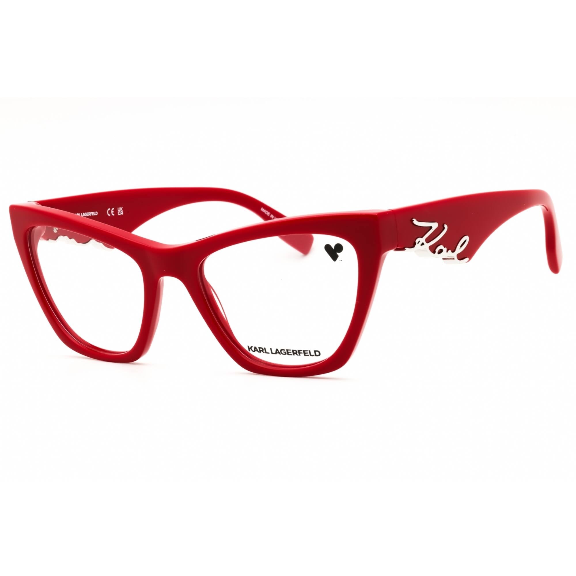 KARL LAGERFELD Women's Eyeglasses - Red Acetate Cat Eye Full Rim Frame | KL6171N 600