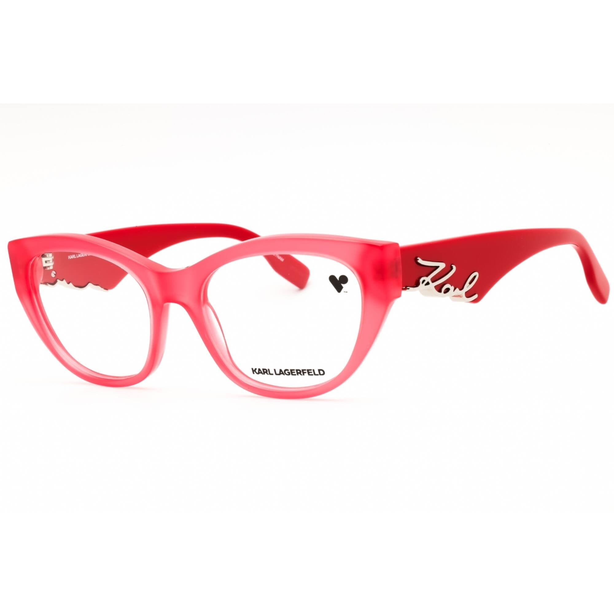 KARL LAGERFELD Women's Eyeglasses - Coral Acetate Cat Eye Full Rim Frame | KL6189N 506