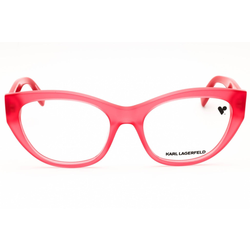 KARL LAGERFELD Women's Eyeglasses - Coral Acetate Cat Eye Full Rim Frame | KL6189N 506
