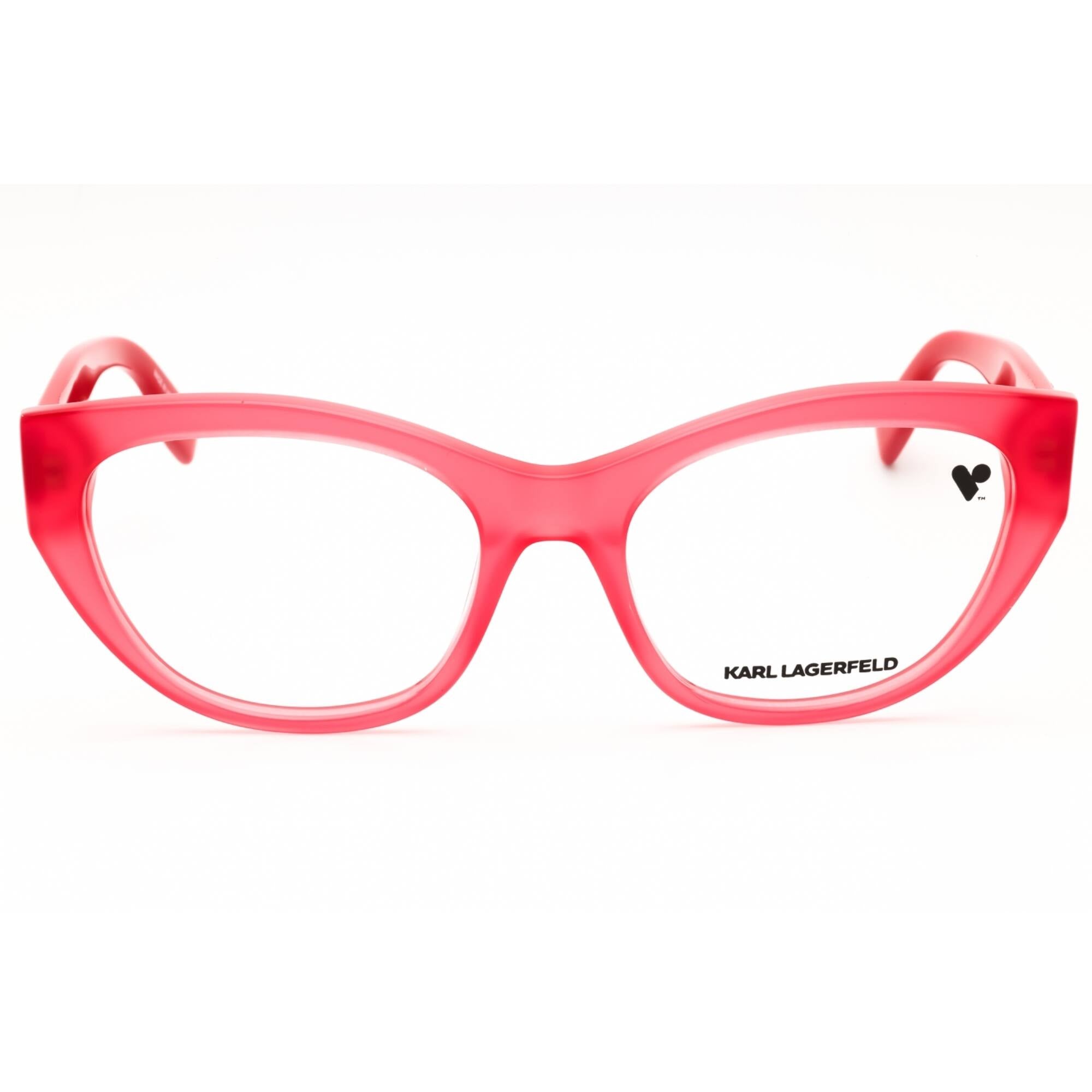 KARL LAGERFELD Women's Eyeglasses - Coral Acetate Cat Eye Full Rim Frame | KL6189N 506